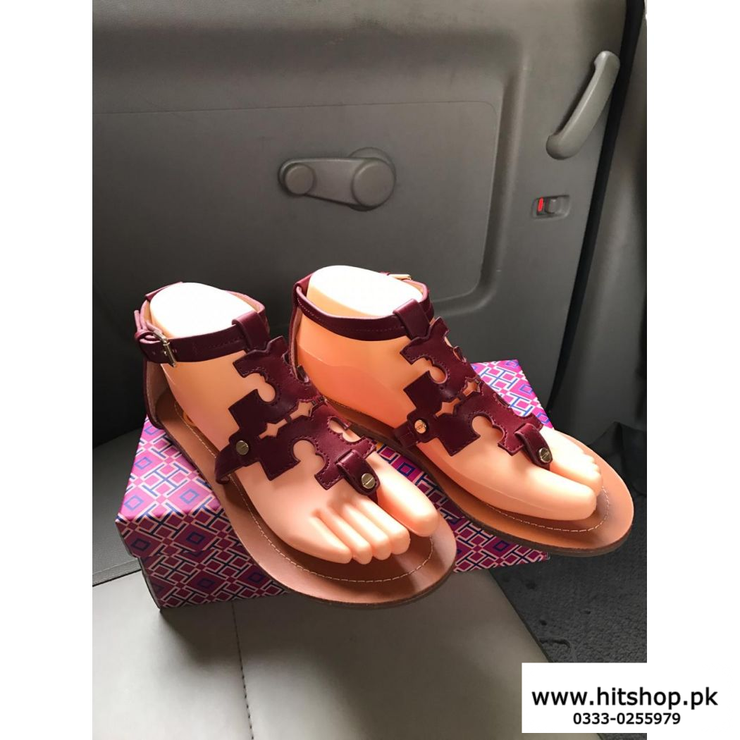 New Style Ladies Fashionable Sandal Mehroon and Brown